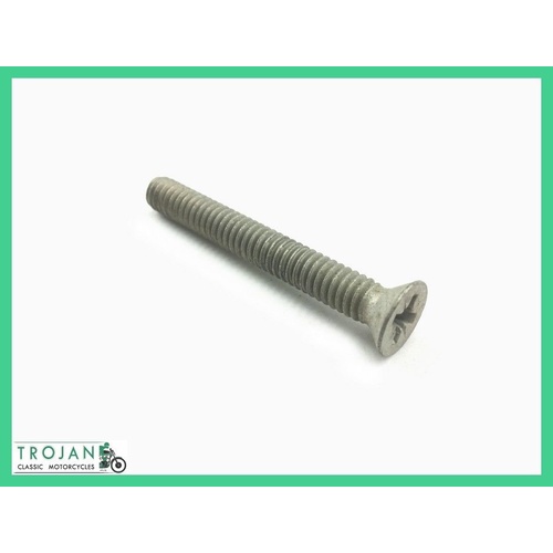 COUNTERSUNK PHILLIPS SCREW, 1/4" x 20TPI x 2" , TRIUMPH, NOS, 14-6510