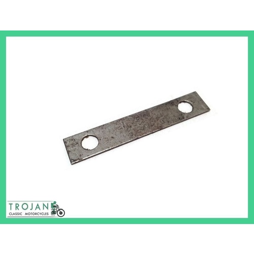 GEARBOX INNER COVER AND CASE LOCK STRIP, BSA, B, M SERIES, GENUINE NOS, 15-4246
