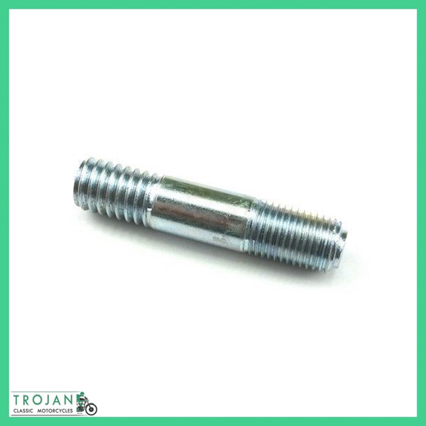 CYLINDER BASE STUD, 3/8" x 16-24TPI x 1-3/4", TRIUMPH 650, 750, GENUINE, 21-1865, S1865