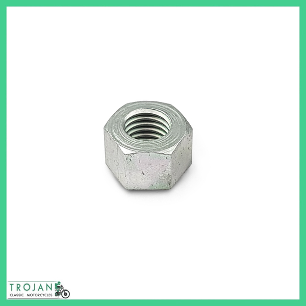 INLET MANIFOLD TO HEAD NUT, 1/4" x 28TPI, TRIUMPH, GENUINE, 21-1877, S1877