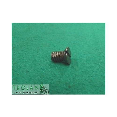CLUTCH CENTRE THRUST PLATE SCREW , 1/4" x 20TPI x7/16" TRIUMPH, GENUINE, 21-1879