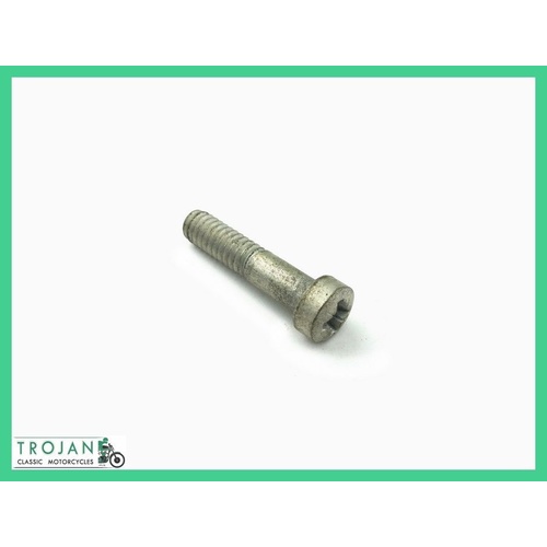 COVER SCREW, CHEESEHEAD, 1/4" x 20TPI x 1 1/8", TRIUMPH, GENUINE NOS, 21-1916