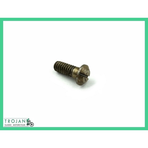 SLOTTED SCREW, 1/4" x 20TPI x 5/8", TRIUMPH, GENUINE NOS, 21-1926