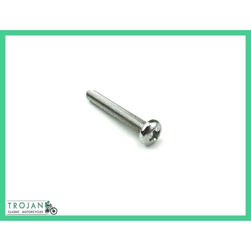 EXHAUST HEAT SHIELD SCREW FOR HIGH PIPES, TRIUMPH, TR6C, T100C, NOS, 21-1953