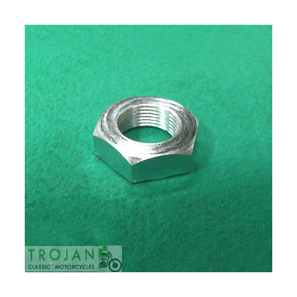 TRIUMPH FRONT WHEEL AXLE SPINDLE NUT, 3/4" x 20TPI, TLS, GENUINE, 21-1995, S1995