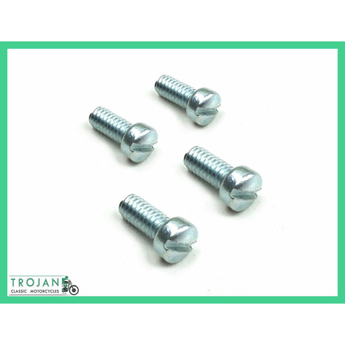 PETROL TANK BADGE SCREW SET (4), TRIUMPH, T160, BSA, LATE, GENUINE, 21-2064