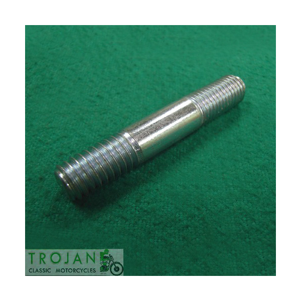 FORK CAP STUD, 5/16" x 18-24TPI x 1-7/8", TRIUMPH, 1971-82, GENUINE, 21-2102