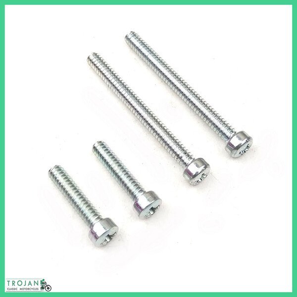 BRAKE MASTER CYLINDER SWITCH SCREWS (SET 4) TRIUMPH, 750, 1973-78, 21-2192, 21-2194