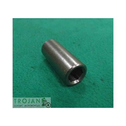 CYLINDER HEAD SLEEVE HEX NUT, 3/8" x 24TPI, TRIUMPH, 1973 ON, GENUINE, 21-2204