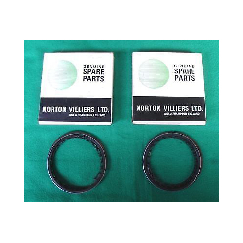 PISTON RING SET, NORTON COMMANDO, 750, GENUINE, NOS, 25830/K STANDARD, 0.000"