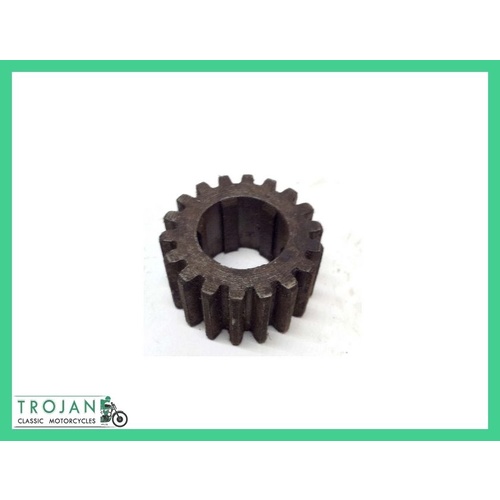 GEAR, LAYSHAFT, SMALL, 18T, CP, AJS, MATCHLESS, GENUINE NOS, 28-C-6