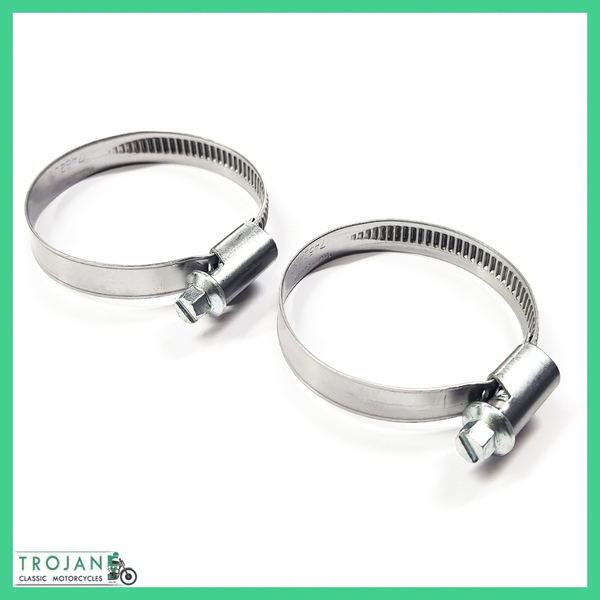 ADAPTOR CLAMPS FOR AMAL MARK 2 CARBY, TRIUMPH T140 (PAIR) 2928/146, 60-7077