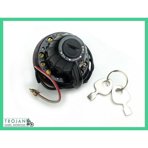 GENUINE LUCAS IGNITION AND LIGHTING SWITCH, W/KEYS, TRIUMPH, PRS8, 31443