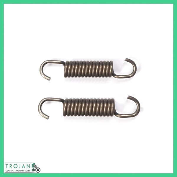 REAR BRAKE SHOE RETURN SPRINGS, TRIUMPH, BSA, CONICAL HUB, GENUINE, 37-2328, W2328