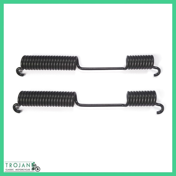 FRONT BRAKE SHOE RETURN SPRINGS, TRIUMPH, BSA, CONICAL HUB, GENUINE, 37-3714, W3714