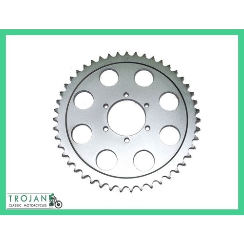 SPROCKET, REAR, DISC, TRIUMPH, 750 TWIN, 47T, 1979 ON, 6 HOLE, LESTER, 37-7089
