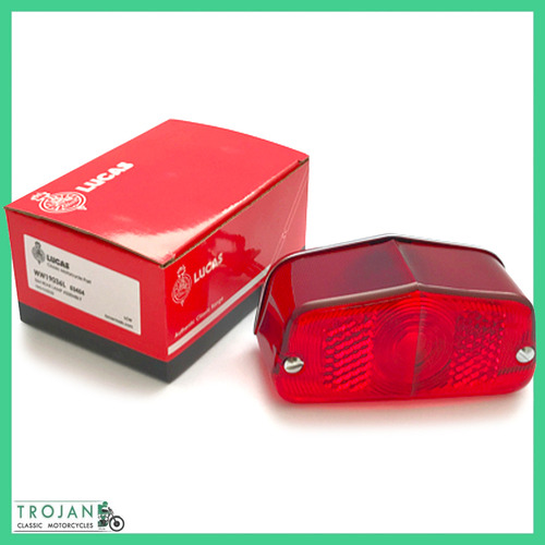 GENUINE LUCAS TAIL LIGHT ASSEMBLY, TRIUMPH, NORTON, BSA, 564, 53454, 99-0595