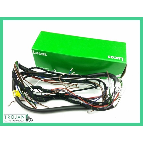 WIRING HARNESS, LUCAS, TRIUMPH T110, 1960-62 MAG STATOR, GENUINE, 54094163