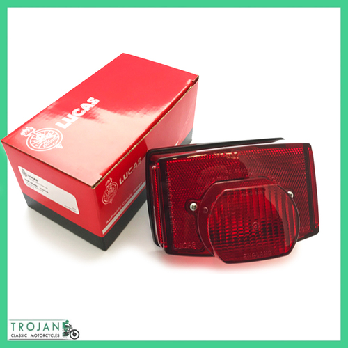 GENUINE LUCAS TAIL LIGHT ASSEMBLY, 917, LATE TRIUMPH NORTON, 56513, 99-1252, 06-8028