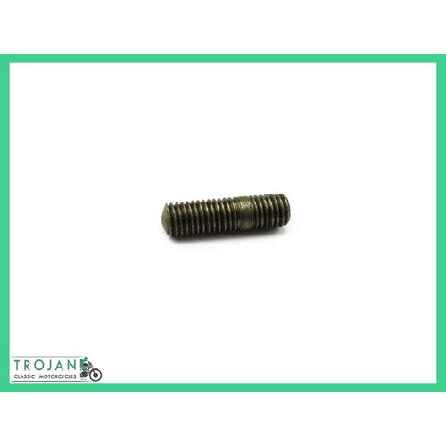 GEARCHANGE GUIDE PLATE STUD, 1/4" x 26TPI x 7/8", TRIUMPH, GENUINE NOS, 57-0454