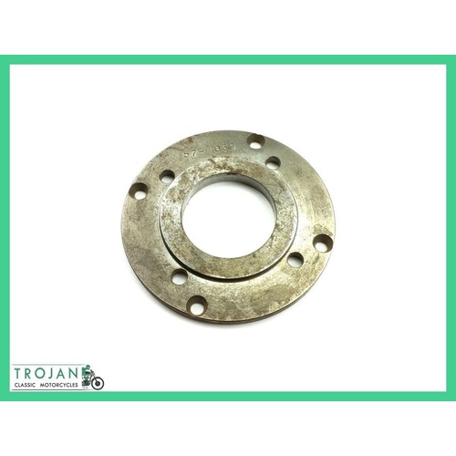 CLUTCH CENTRE INNER BACK PLATE, 4 SPRING, TRIUMPH, 1954-63, GENUINE NOS, 57-1039