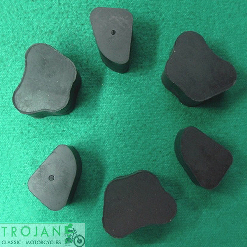 CLUTCH CUSH RUBBERS, TRIUMPH, UNIT 650, 750, (SET) GENUINE, 57-1722, 57-1723