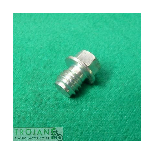 TRIUMPH CHAIN ADJUST PLUG, PRIMARY DRAIN BOLT, UNC THREAD, GENUINE, 57-2259, T2259