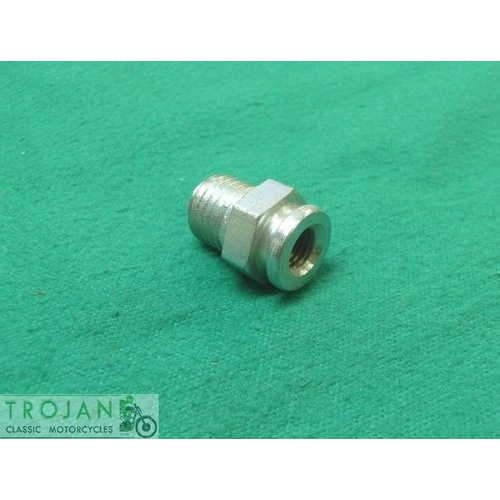 CLUTCH CABLE ADJUSTER, ABUTMENT, TRIUMPH, 1967-68, GENUINE, 57-2540