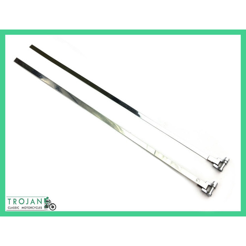 FORK GAITER STRAP, SS, TRIUMPH, BSA (PAIR) 60-0340SS, 60-0340, 42-5323