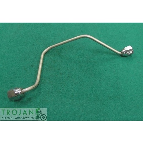 BRAKE PIPE, TOP, YOKE TO LOWER, TRIUMPH, 1973-1978, GENUINE, 60-4179
