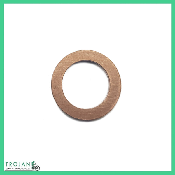 BRAKE LINE BANJO COPPER WASHER, TRIUMPH, GENUINE, 60-4184