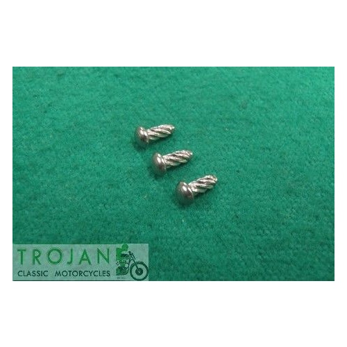 HAMMER DRIVE PATENT PLATE SCREW SET, TRIUMPH, GENUINE, 60-4255