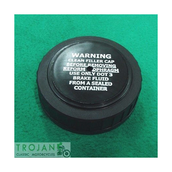 CAP, MASTER CYLINDER RESERVOIR, FRONT, TRIUMPH, GENUINE, 60-4365