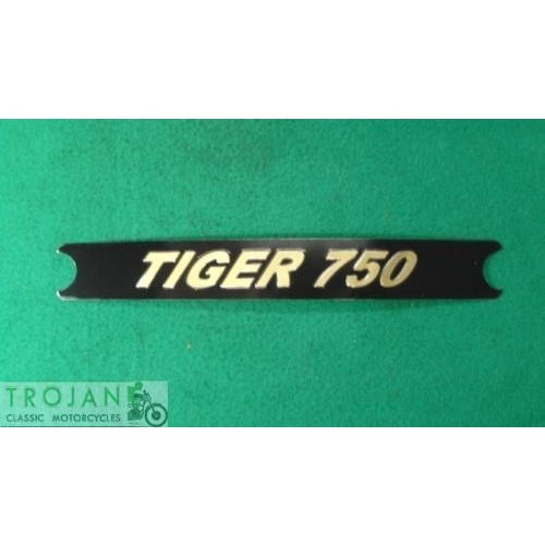 DECAL, SIDE PANEL, TIGER 750, BLACK GOLD, TRIUMPH, GENUINE, 60-4384