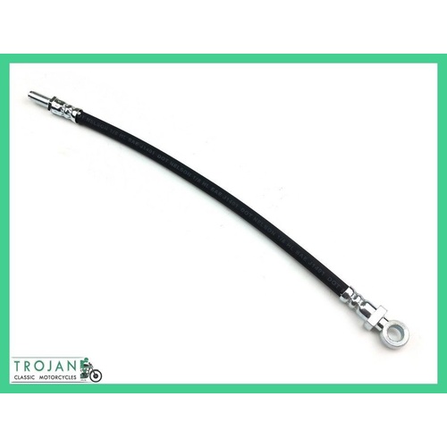 TOP BRAKE HOSE, MASTER CYL TO YOKE, US BARS, TRIUMPH, 1978 ON, GENUINE, 60-7174