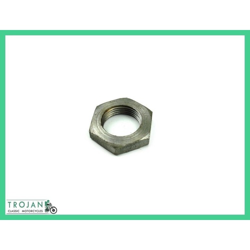 CRANK TIMING PINION NUT, 3/4" x 20TPI, TRIUMPH, PRE UNIT, GENUINE NOS, 70-0398