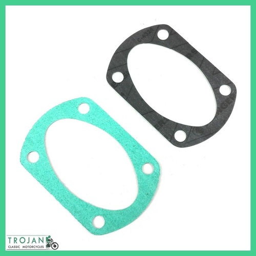 CRANKCASE OIL SUMP FILTER GASKETS, TRIUMPH PRE UNIT (PAIR) GENUINE, 70-0487, E487