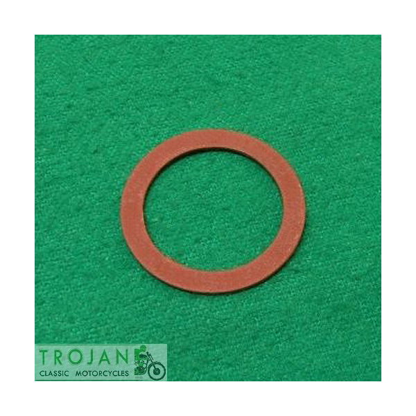 OIL PRESSURE RELIEF VALVE BODY FIBRE WASHER, TRIUMPH, GENUINE, 70-1670, E1670, 06-7542, 67-1499