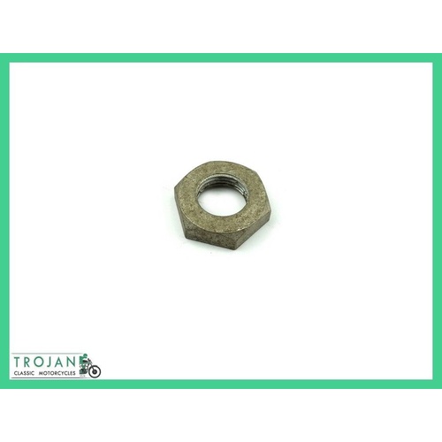 CRANK TIMING PINION NUT, 9/16" x 20TPI, TRIUMPH, 3TA, 5TA, GENUINE NOS, 70-2419