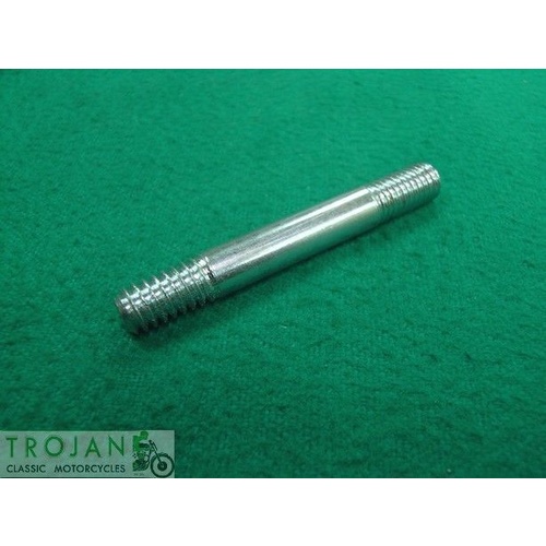 INLET MANIFOLD TO HEAD STUD, 1/4" x 20-26TPI x 2", TRIUMPH, GENUINE, 70-2973, E2973