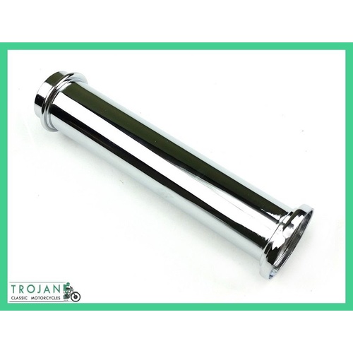 PUSHROD TUBE, CHROME, TRIUMPH,  ALLOY HEAD, 1958-65, GENUINE, 70-3646, E3646