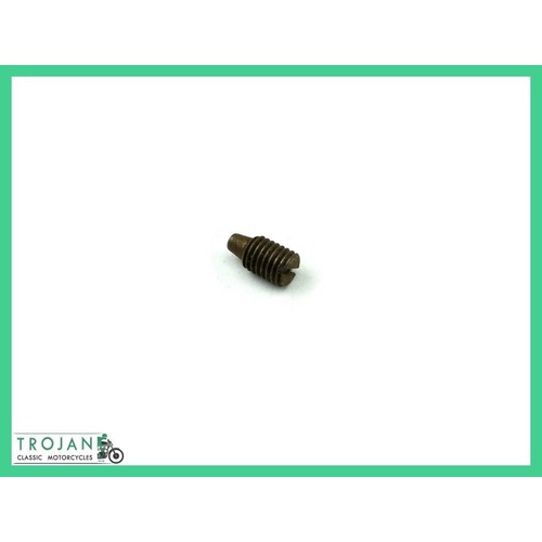 TACHO GEAR HOUSING LOCATER GRUB SCREW, 1/4" x 26TPI, TRIUMPH, NOS, 70-3678