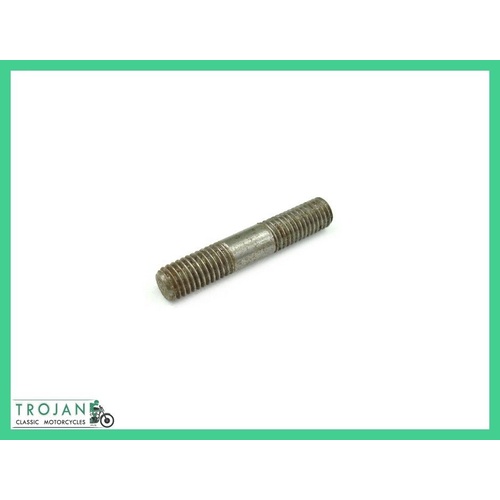 OIL PUMP MOUNTING STUD, 1/4" x 26TPI x 1 7/16", TRIUMPH, GENUINE NOS, 70-3718