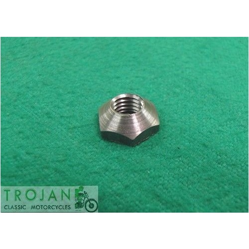 OIL PUMP MOUNTING NUT, CONICAL, 1/4" x 26TPI, TRIUMPH, GENUINE, 70-3732, E3732