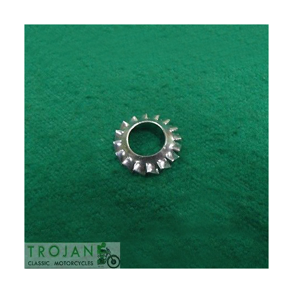 OIL PUMP SERRATED CONE CONICAL LOCK WASHER, TRIUMPH, GENUINE, 70-3887, E3887