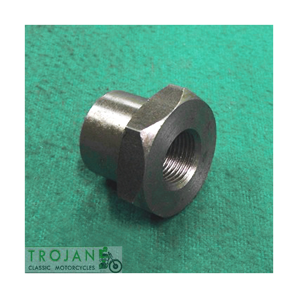 ROTOR SLEEVE NUT, 7/16" x 26TPI, TRIUMPH, TO 1972, GENUINE, 70-3977, E3977