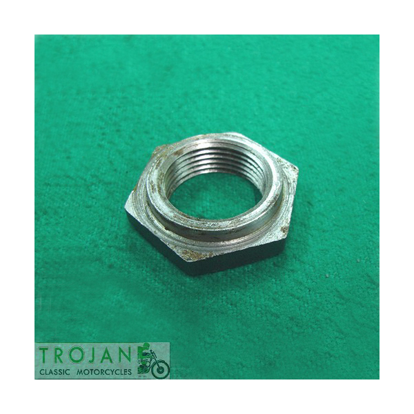 CRANK TIMING PINION NUT, 3/4" x 20TPI, TRIUMPH, GENUINE, 70-4565, E4565