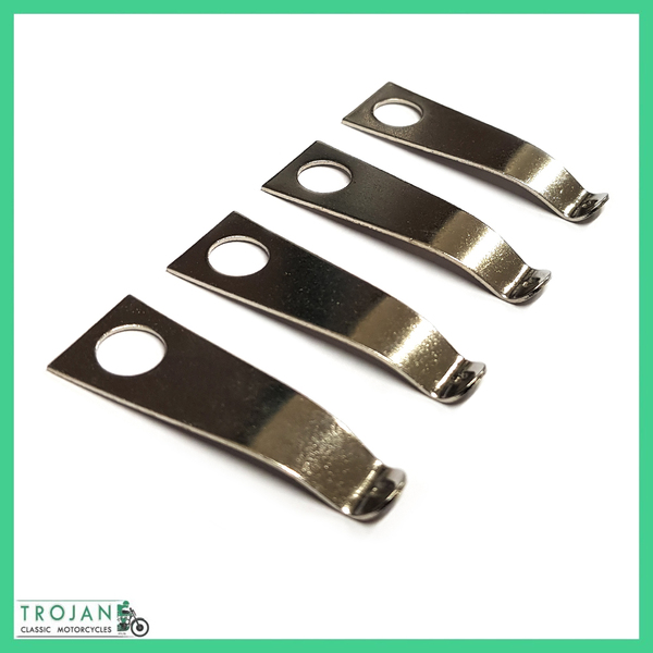 ROCKER BOX CAP SECURING CLIP (SET OF 4) TRIUMPH UNIT 650, GENUINE, 70-4609, E4609