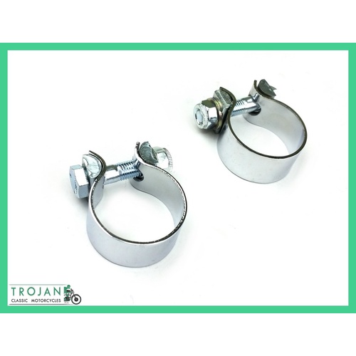HEADER BALANCE PIPE CLAMPS, 1-3/8", TRIUMPH, 650, 750, (PAIR) GENUINE, 70-7512 A