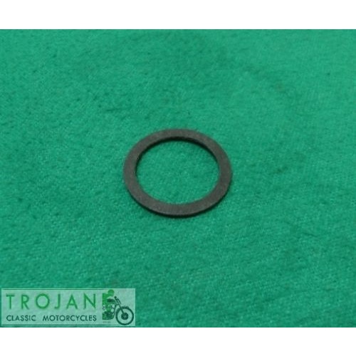 OIL PRESSURE RELIEF VALVE FIBRE WASHER, TRIUMPH, GENUINE, 70-8754, E8754, 70-9738